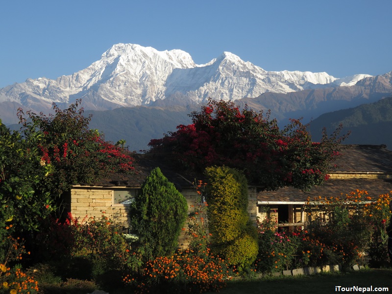 Annapurna south seen from Astam village.